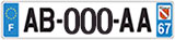 plaque immatriculation